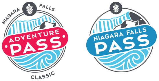 Niagara Falls Adventure Pass Classic and Niagara Falls Pass logos