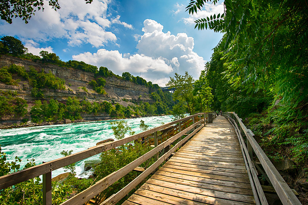 A day-time view of the White Water Walk