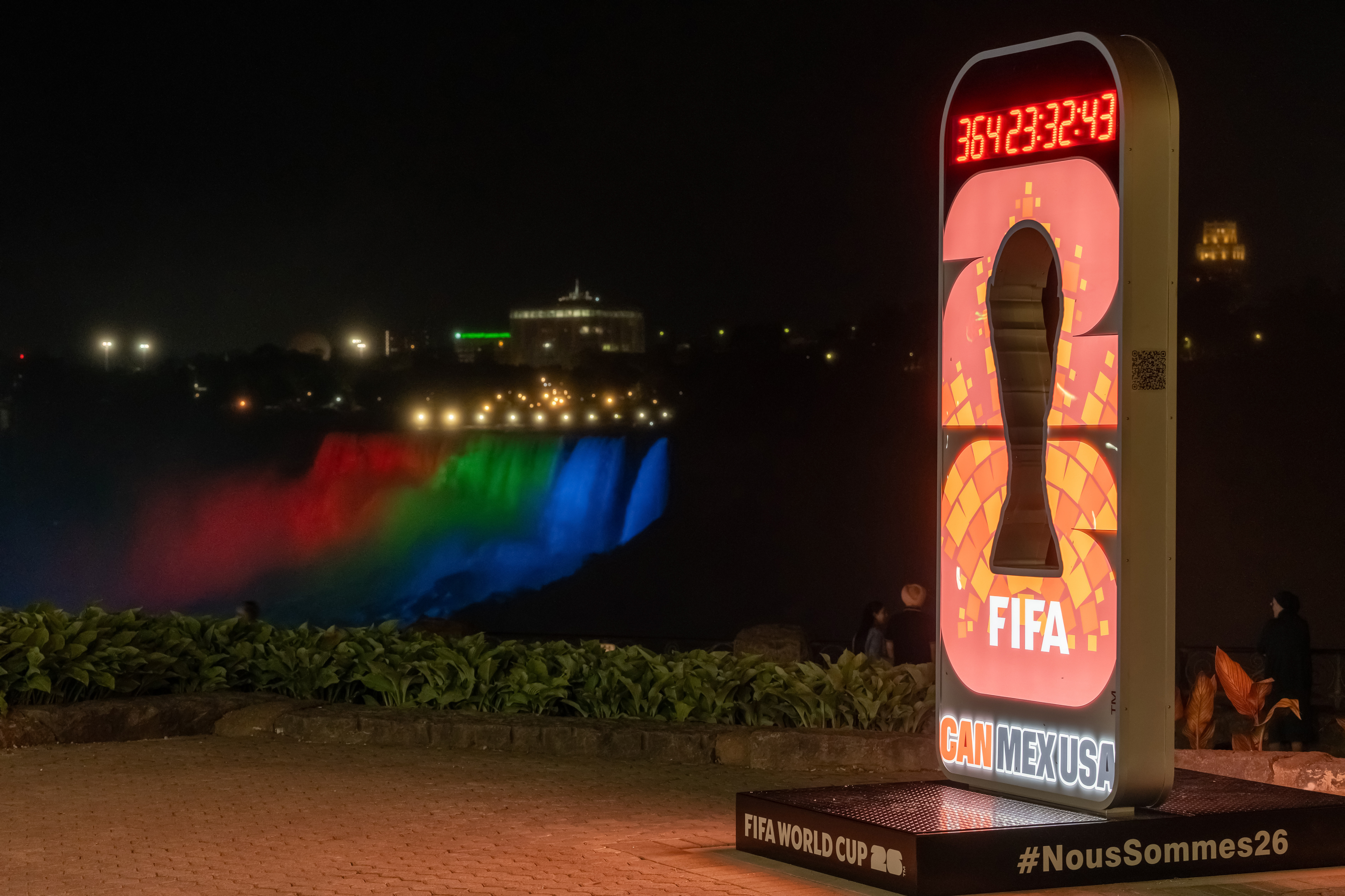 Niagara Falls to be Illuminated in Celebration of the FIFA World Cup 2026™