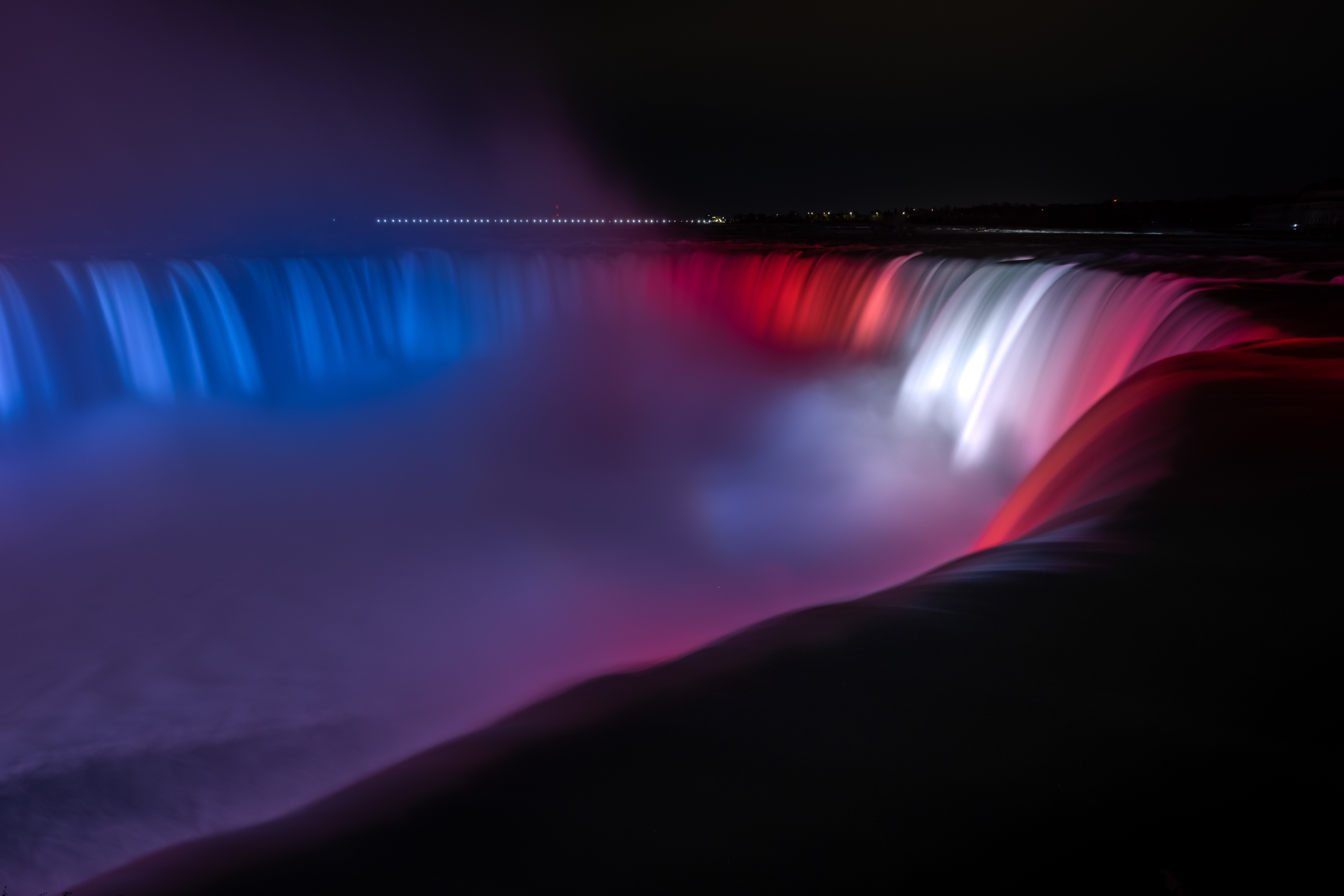 Niagara Falls to be Illuminated in Red, White and Blue to Celebrate America 250